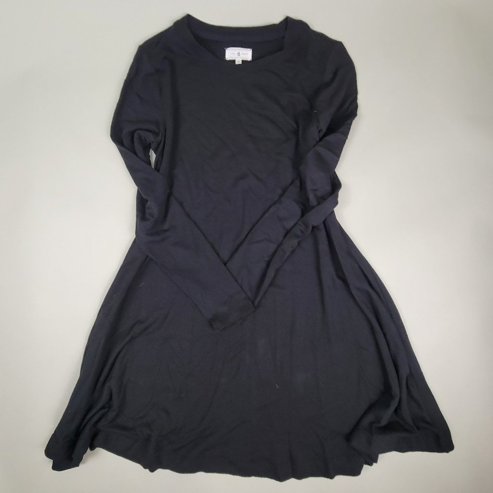 LOU & GREY Long Sleeve Black Dress - Size Small